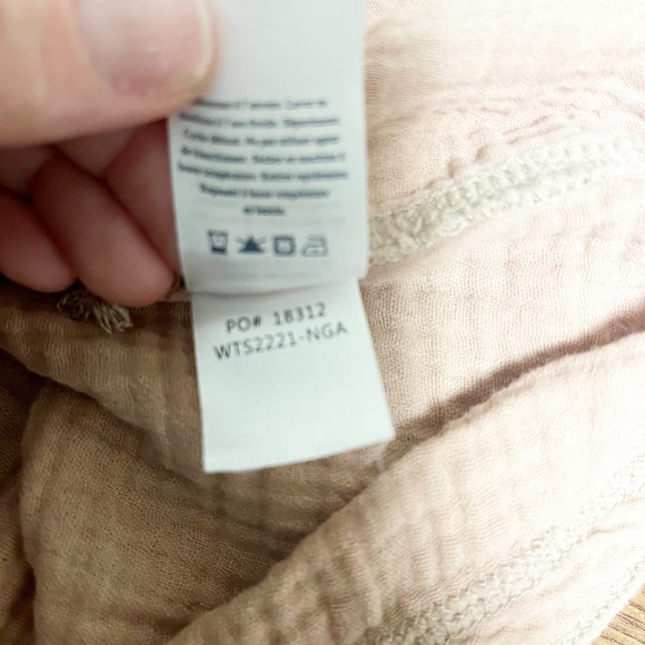 Faherty Dream Cotton Gauze T-Shirt 100% Organic Cotton Tops Oversized Boxy Fit - Picture 8 of 8